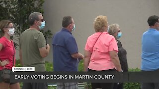 Determined voters dodge rain to cast ballots in Martin County