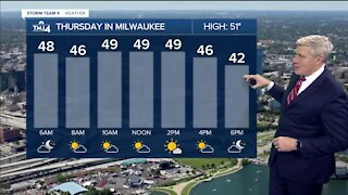 Sunny and windy Thursday with temps in the 40s