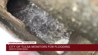 Tulsa crews monitor storm drains, flooding