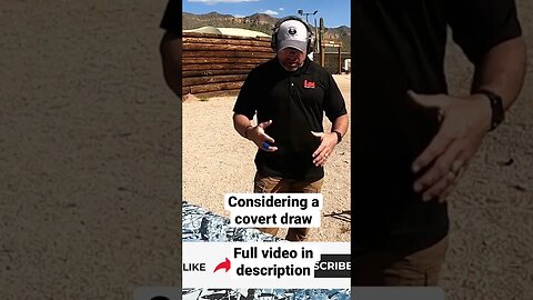 Considering a covert draw #shorts #concealedcarry #selfdefense