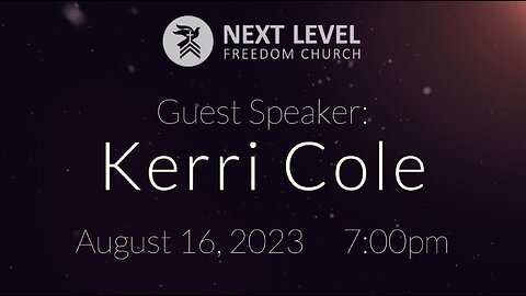 Guest Speaker: Kerri Cole (8/23/23)