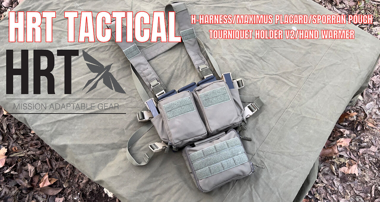 HRT TACTICAL CHEST RIG H-Harness/Maximus Placard/Tourniquet Holder ...