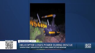 Helicopter loses power during rescue in Prescott