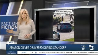 Fact or Fiction: Amazon driver delivered in the middle of police standoff?
