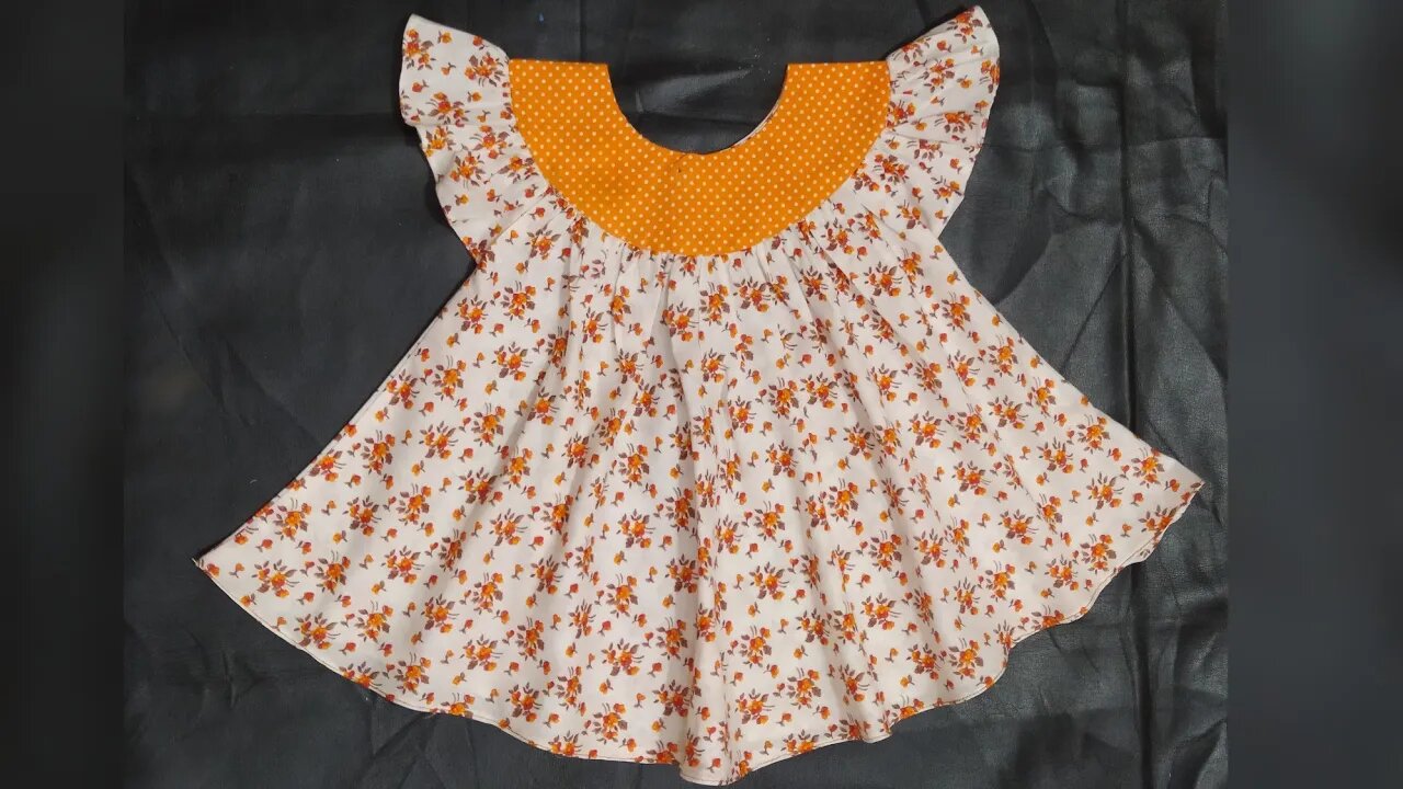 Handkerchief Baby Frock Cutting and Stitching Handkerchief Baby Frock  Design