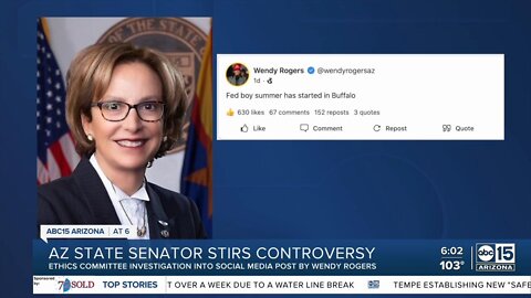 Senate launching investigation into Wendy Rogers' post on Buffalo shooting