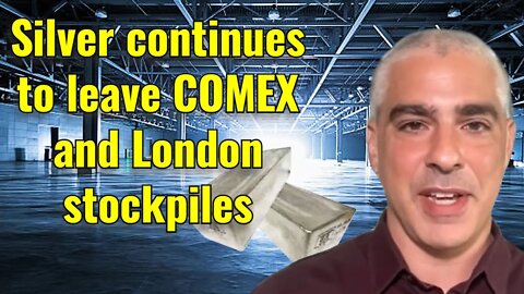 Silver continues to leave COMEX and London stockpiles