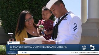 50 people from 50 countries become citizens