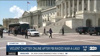 Violent chatter online after FBI raided Mar-a-Lago
