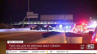 Two killed in wrong-way crash in West Valley Friday morning