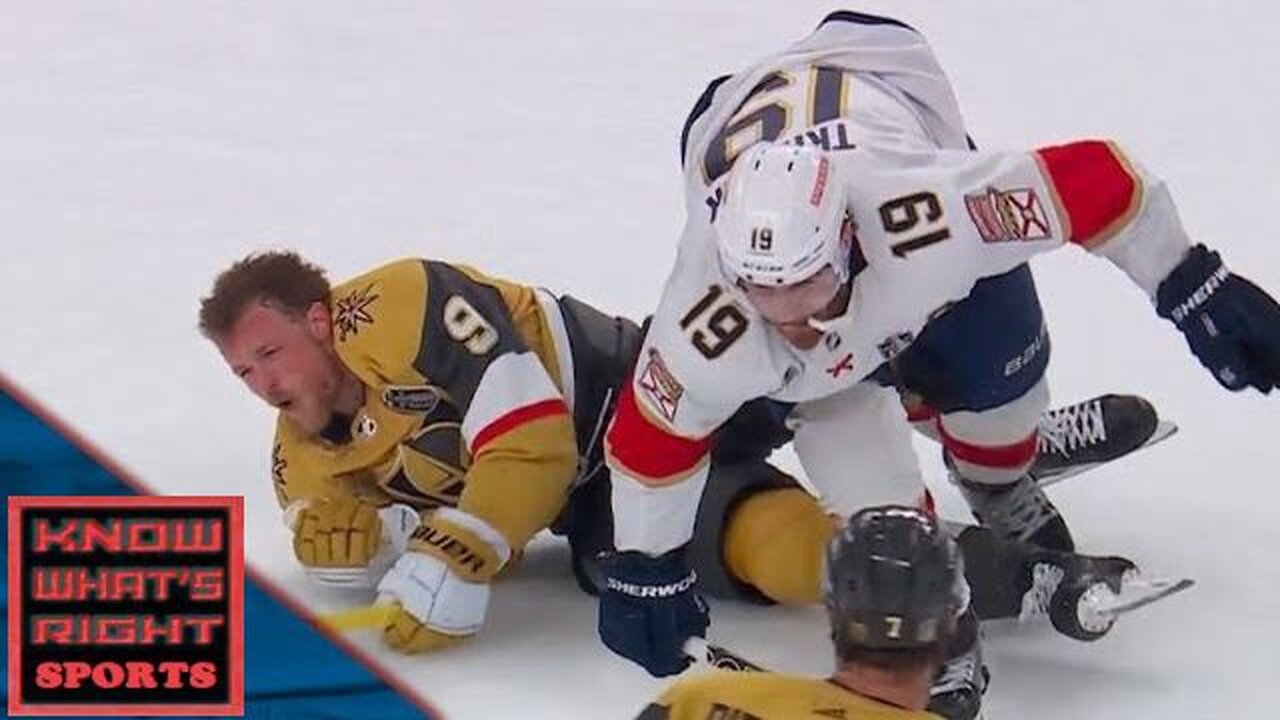 Matthew Tkachuk Sends Jack Eichel To The Locker Room With A Massive Hit 