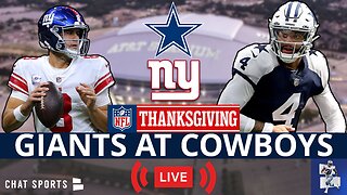 Cowboys vs. Giants Live Streaming Scoreboard, Play-By-Play, Highlights And Stats | NFL Week 12