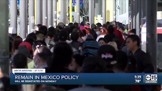 US will resume policy for asylum-seekers to wait in Mexico