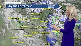 Mostly sunny, breezy, and cool Tuesday
