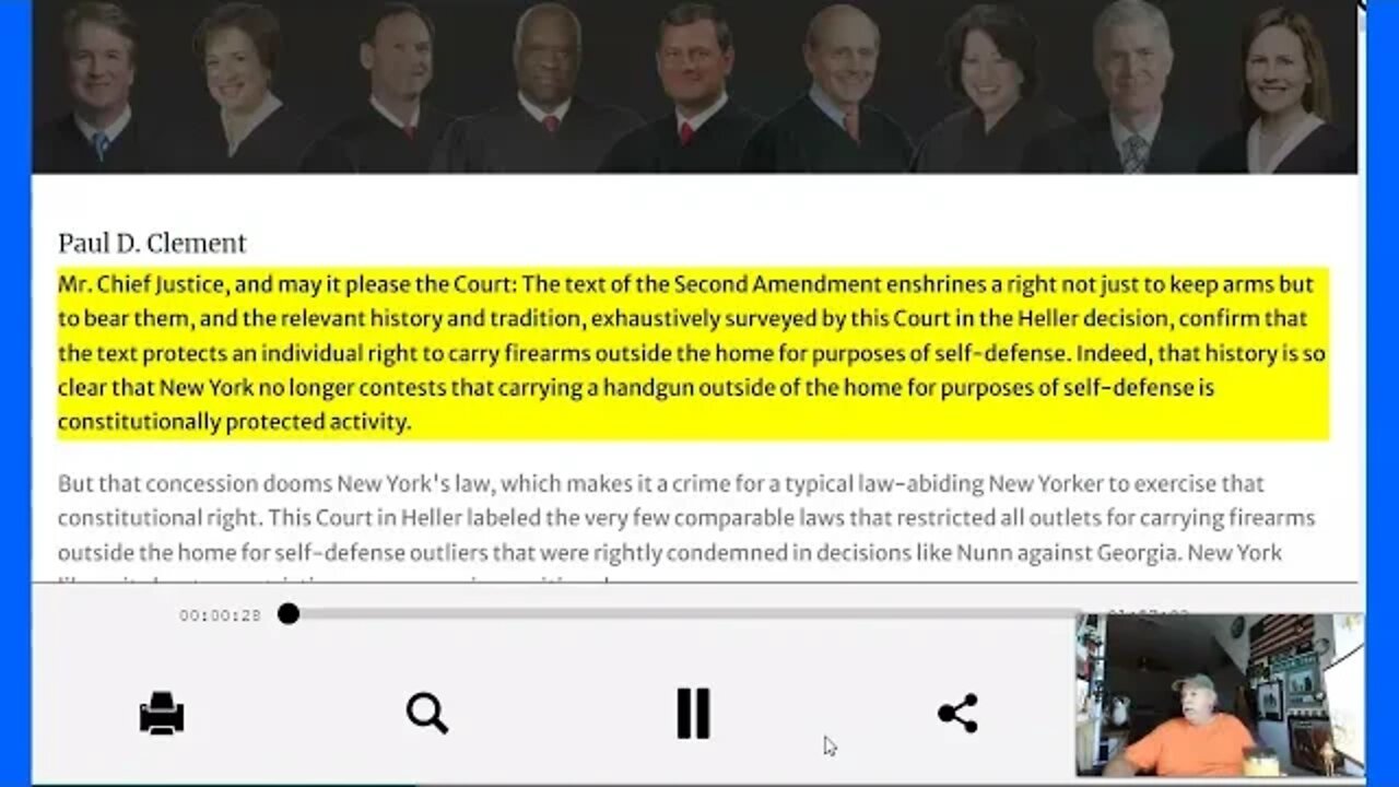 Supreme Court Oral Arguments 1 Of 3 New York State Rifle And Pistol Association V Bruen 