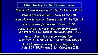 Video Bible Study: Similarity Is Not Sameness
