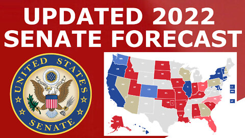 Updated 2022 Senate Map Prediction (May 2022)