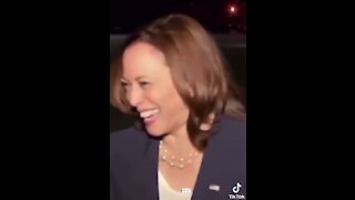 Kamala Harris LAUGHS When Reporters Ask About Americans Trapped in Afghanistan
