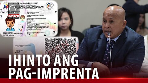 Sen. Bato, iminungkahi na ihinto ang pag-imprenta ng mga national ID card.