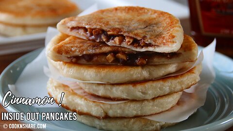 Easy Inside Out Cinnamon Sugar Pancakes - Hotok