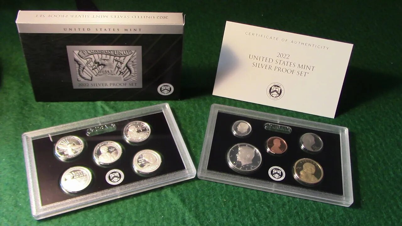 2022 Silver Proof Set Unboxing with Women Quarters from U.S. Mint