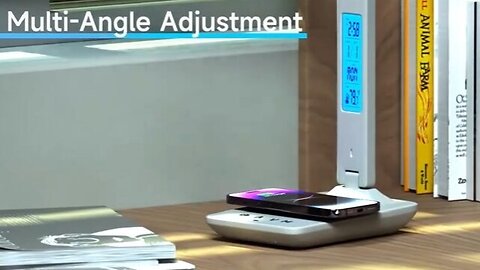 Multifunctional Wireless Charging LED Desk Lamp