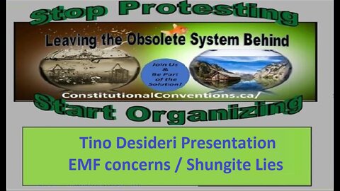 Tino Desideri Presentation - EMF concerns / Shungite Lies