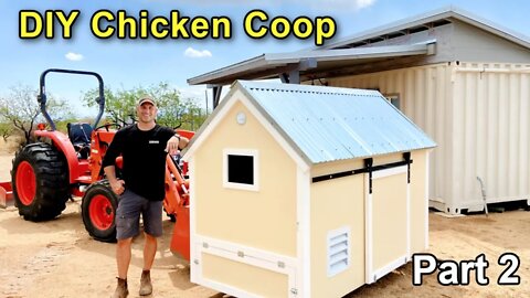 Building a DIY Chicken Coop - Part 2 (Sheathing, Windows/Doors, other details)