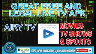 Free Live TV Legal APK for Fire Stick and Android devices