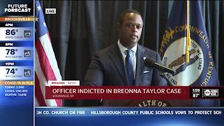 1 of 3 officers in Breonna Taylor death charged with wanton endangerment