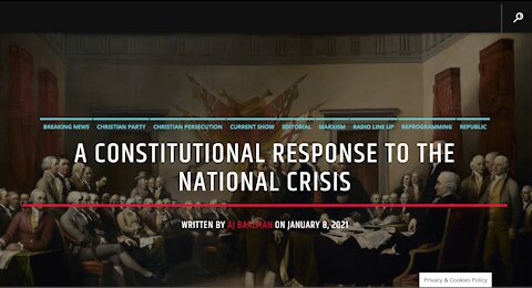 A Constitutional Response To The National Crisis