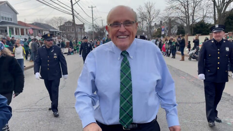 St Patrick’s Day Parade Rockaway 2022 Andrew Giuliani for Governor | Rudy Giuliani