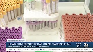 News conference today on MD vaccine plan
