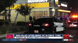Man killed after being hit in McDonald's drive-thru