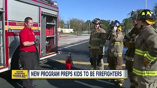 Course teaches high school students how to become a firefighter