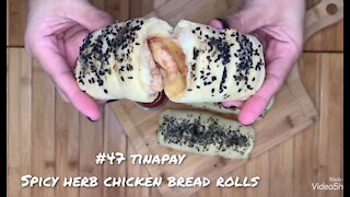 Spicy Herb Chicken Bread Rolls