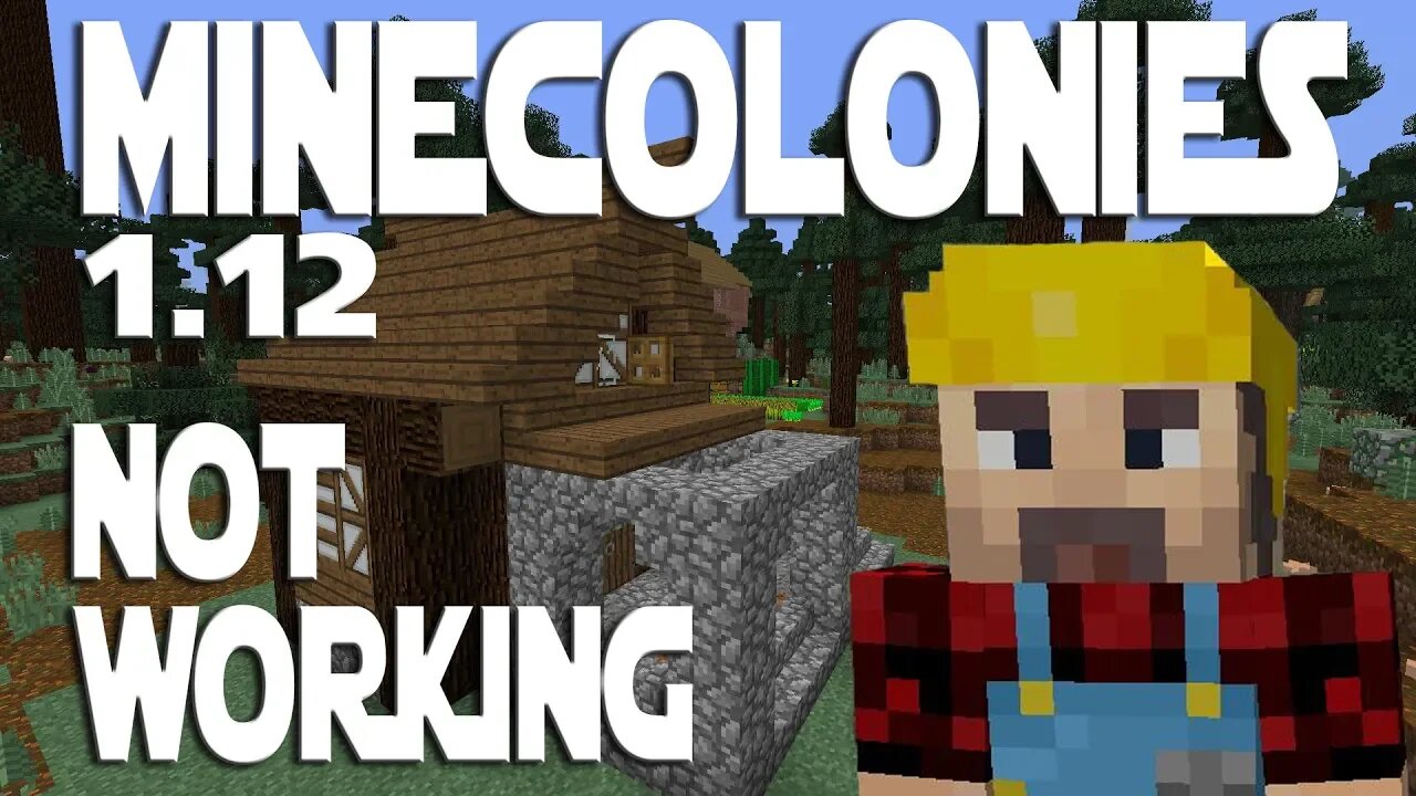 Minecraft Minecolonies 1.12 ep 5 - Builder Stopped Building