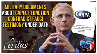 SHOCKING! Military Documents about Gain of Function contradict Fauci testimony under oath!