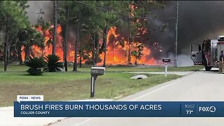 Fire burns thousands of acres in Collier County