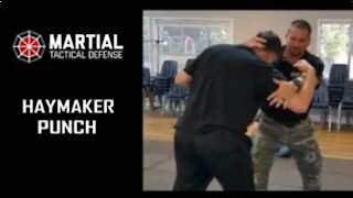 Haymaker punch takedown