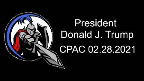 President Trump At CPAC, February 2021