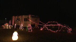 Seymour man creates Christmas light show at his home, encourages donations for Salvation Army