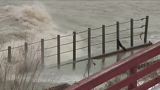 Residents along Lake Erie weary as winter storm brings huge waves, accelerating erosion