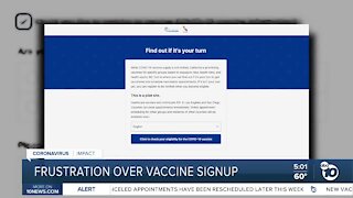Frustration over state's new vaccine notification website