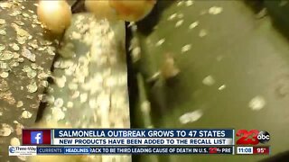 Salmonella outbreak growing nationwide