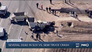 SUV crash leaves at least 13 dead