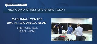 New COVID-19 testing site at Cashman Center