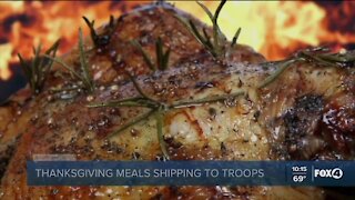 Thanksgiving meals for troops