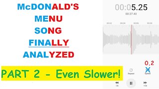 McDonalds Menu Song Analyzed PART 2