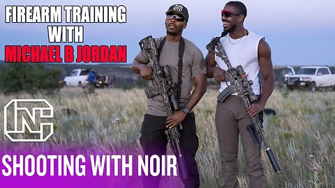 Actor Michael B Jordan Doing Firearm Training With Colion Noir For An Upcoming Movie
